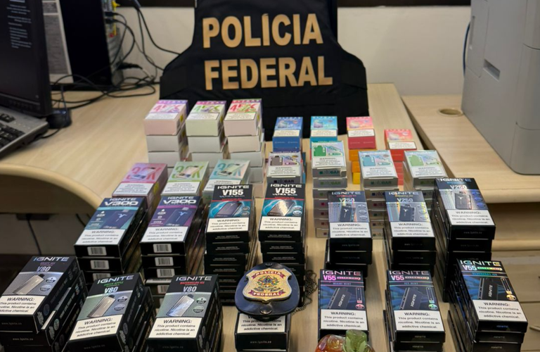 Operação Rede de Fumaça combate comércio ilegal de cigarros e cigarros eletrônicos